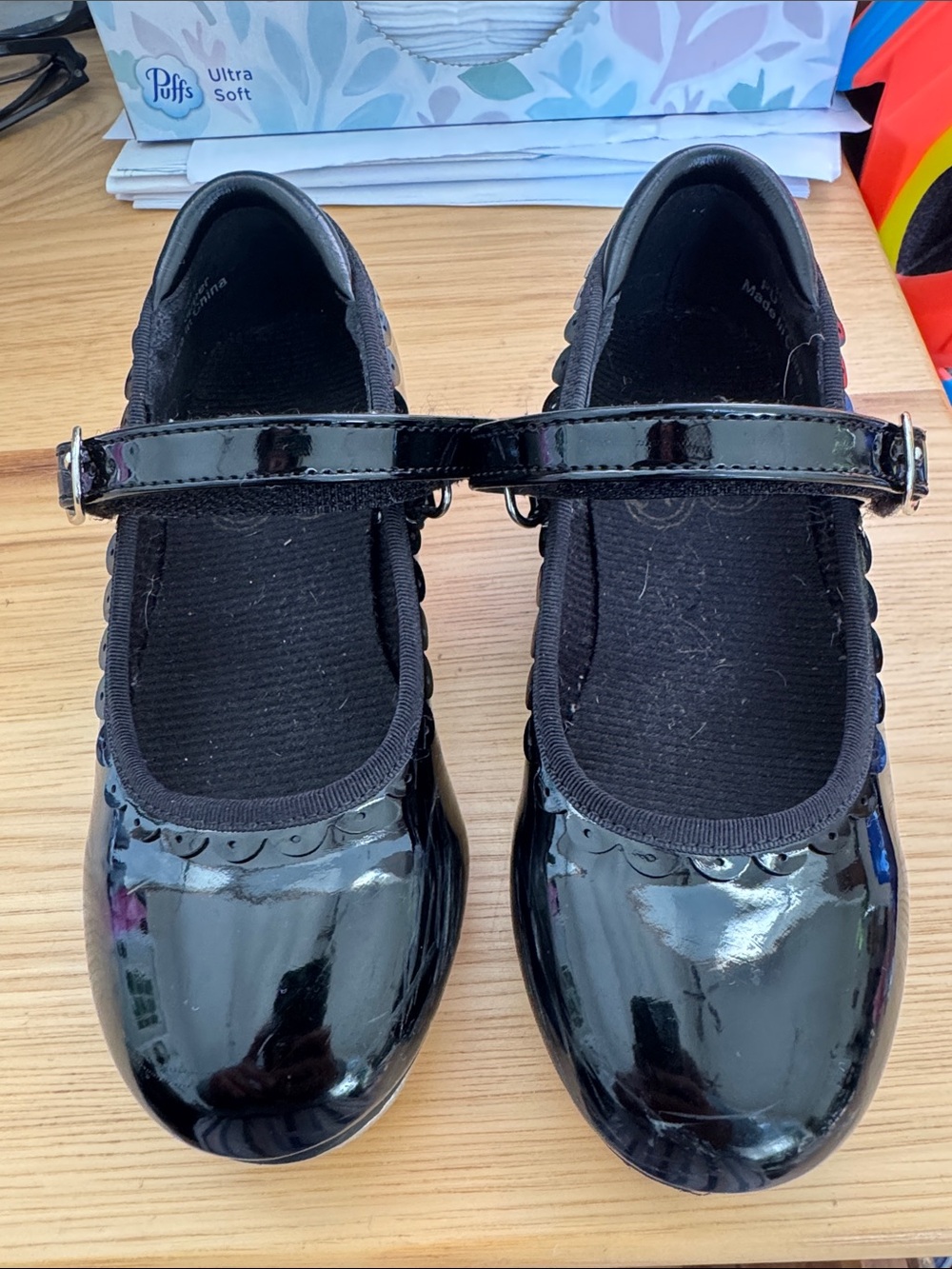 Girls' Black Patent Mary Jane Tap Shoe - Classic Kids Style